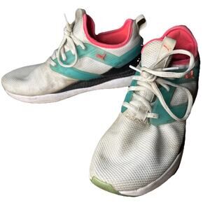 Puma Pacer Women's Size 9.5 Running White Blue Athletic Low Trainer Sneakers